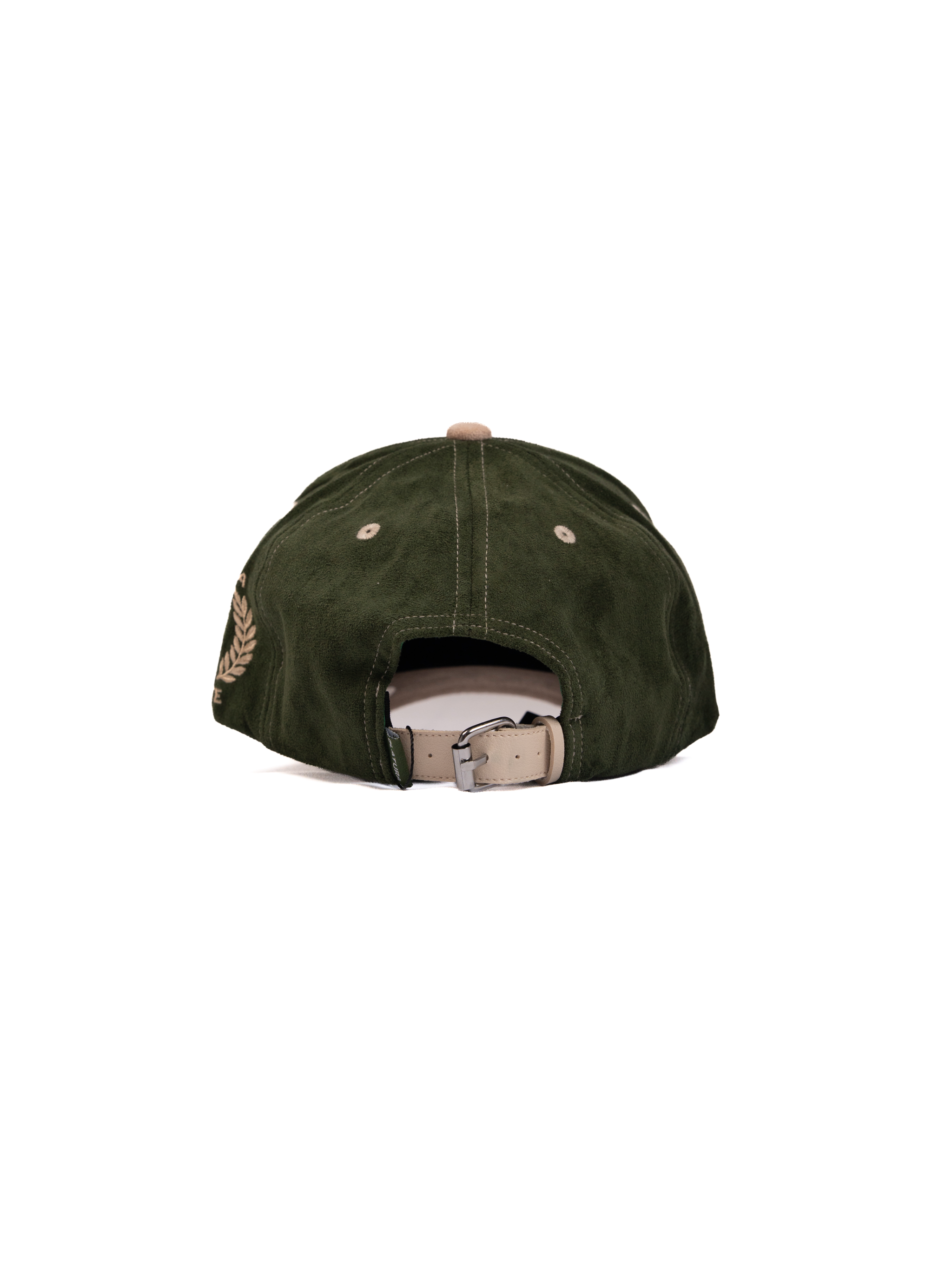 Boquerón Bay Green Palm/Sand Beige Suede Trucker Cap