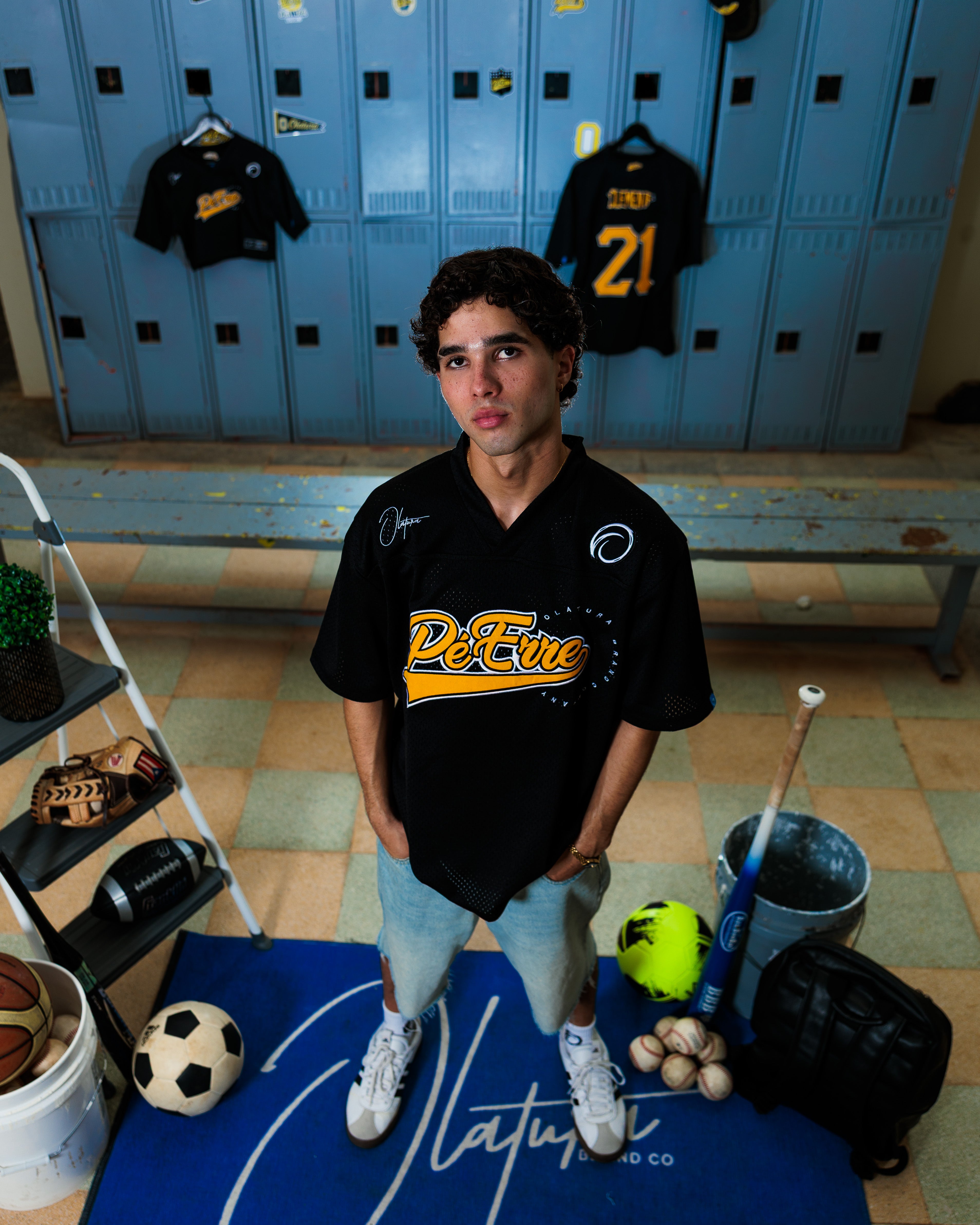 PéErre Clemente Edition Football Jersey in Black/Yellow