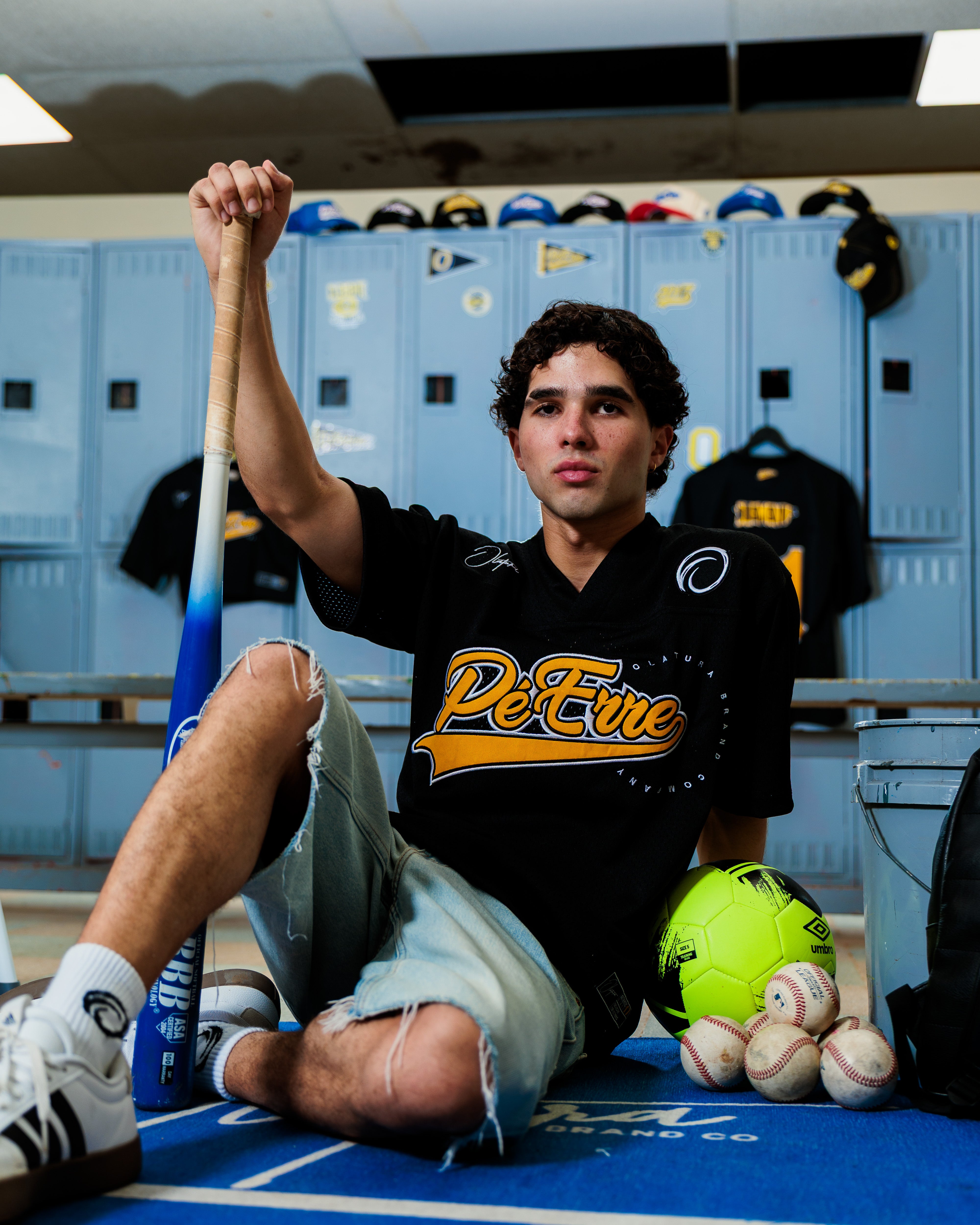 PéErre Clemente Edition Football Jersey in Black/Yellow