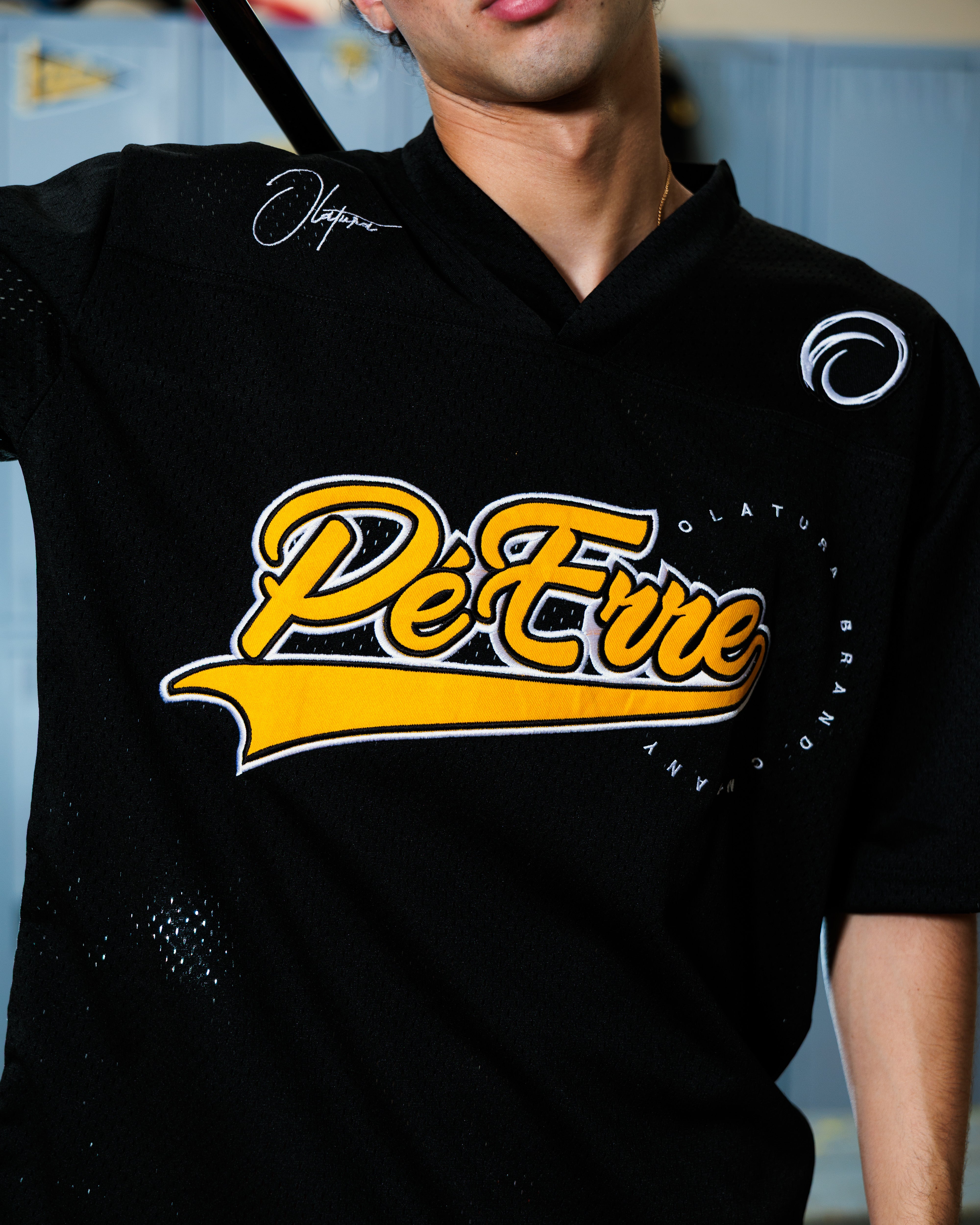 PéErre Clemente Edition Football Jersey in Black/Yellow