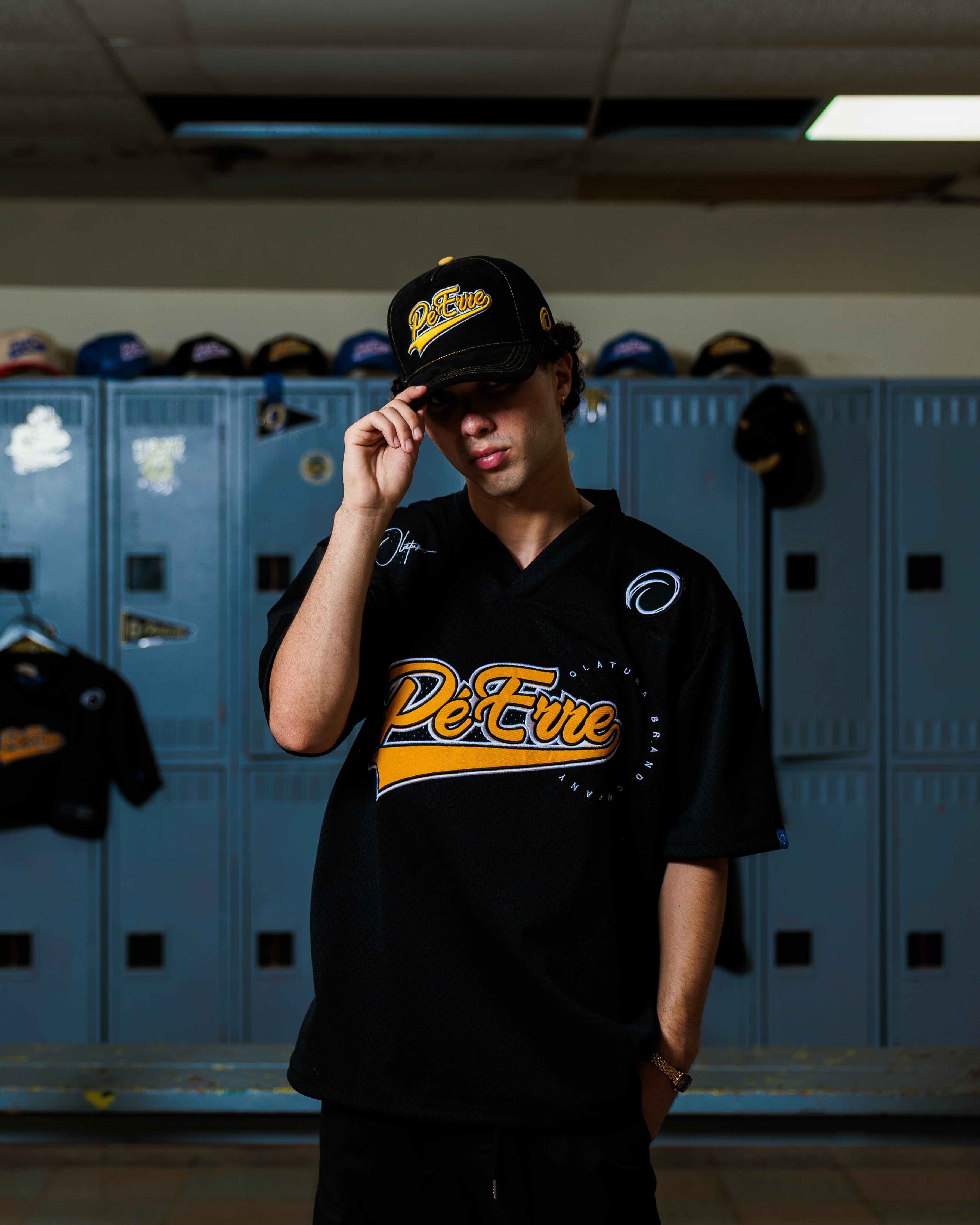 PéErre Clemente Edition Football Jersey in Black/Yellow