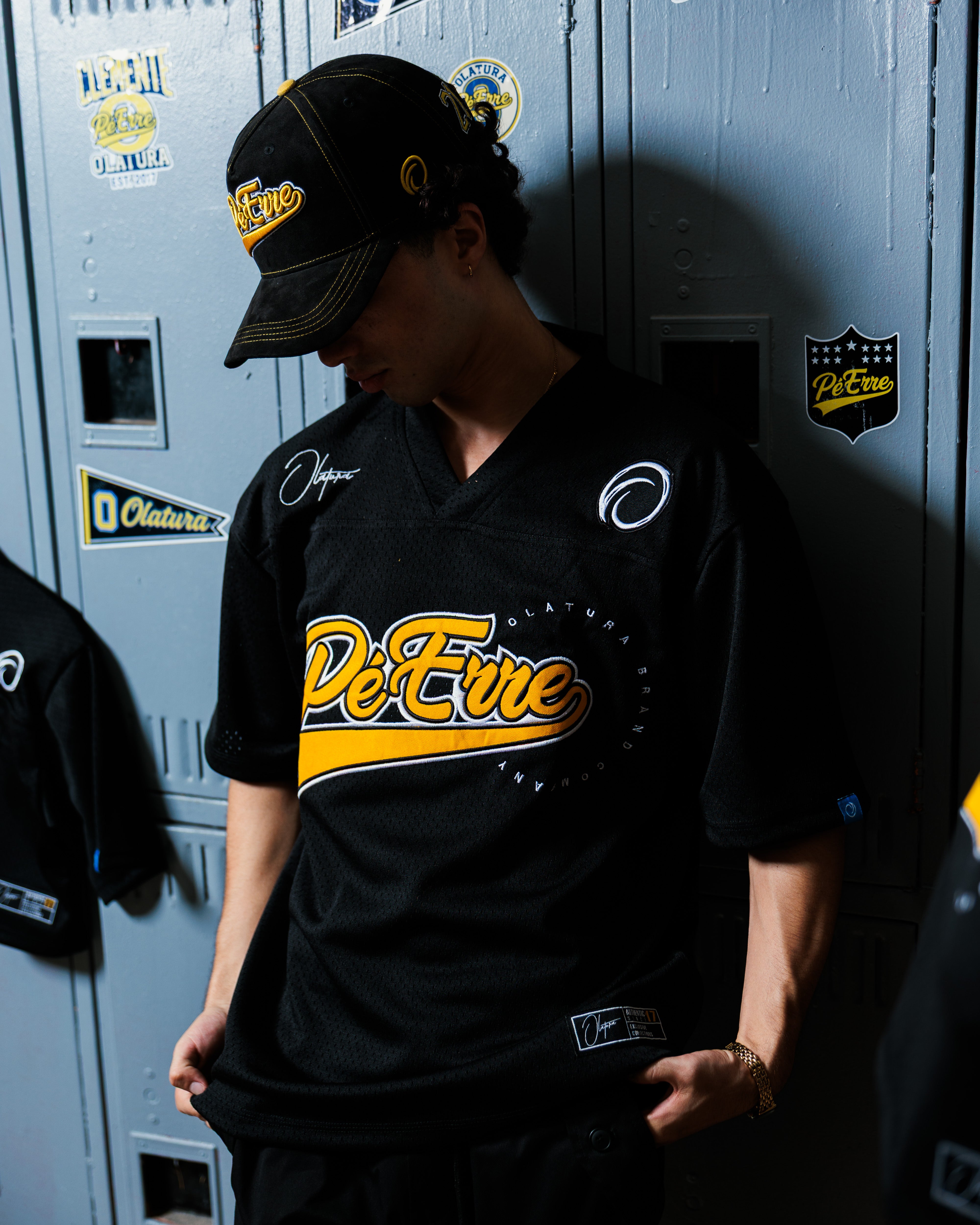 PéErre Clemente Edition Football Jersey in Black/Yellow