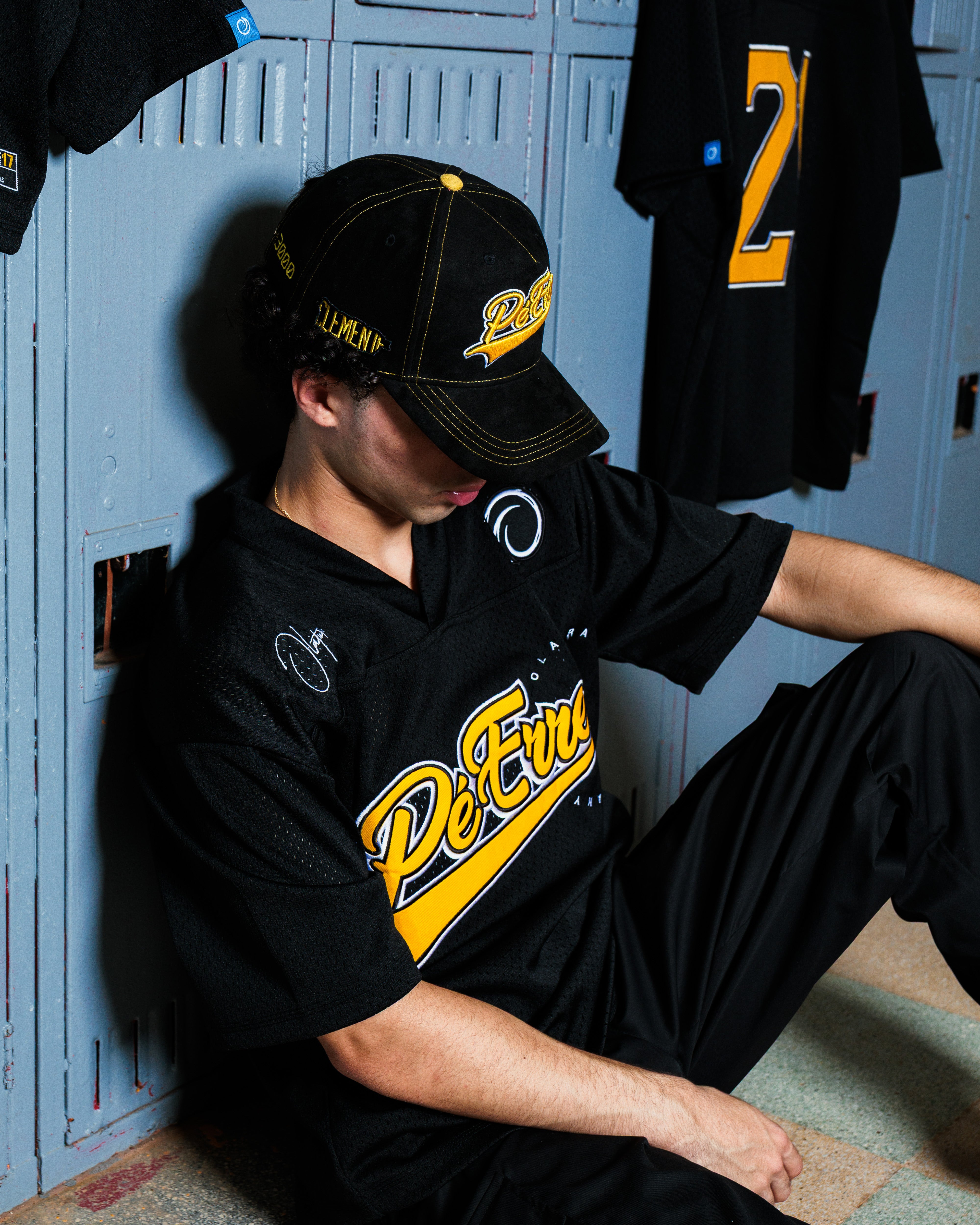 PéErre Clemente Edition Football Jersey in Black/Yellow