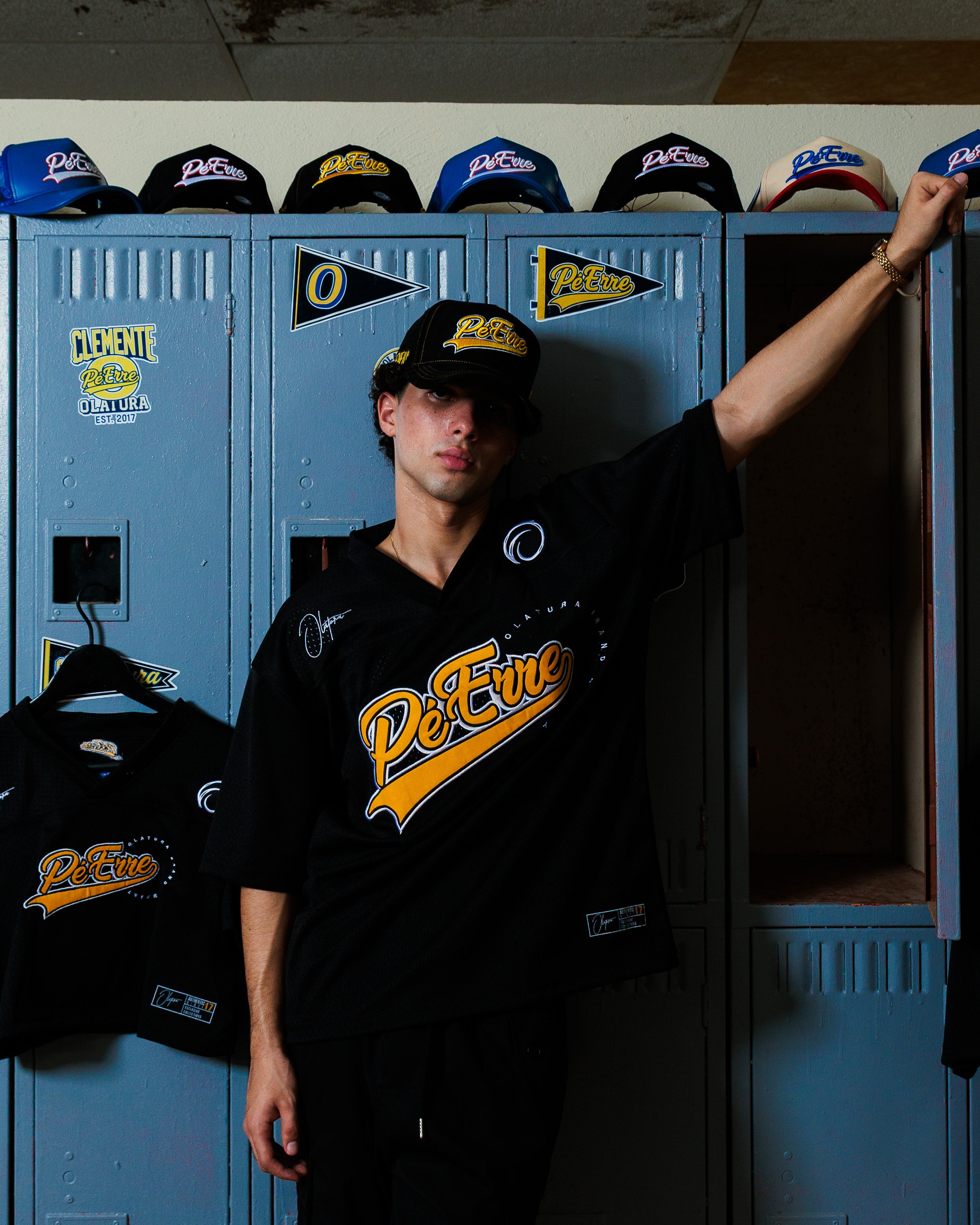 PéErre Clemente Edition Football Jersey in Black/Yellow