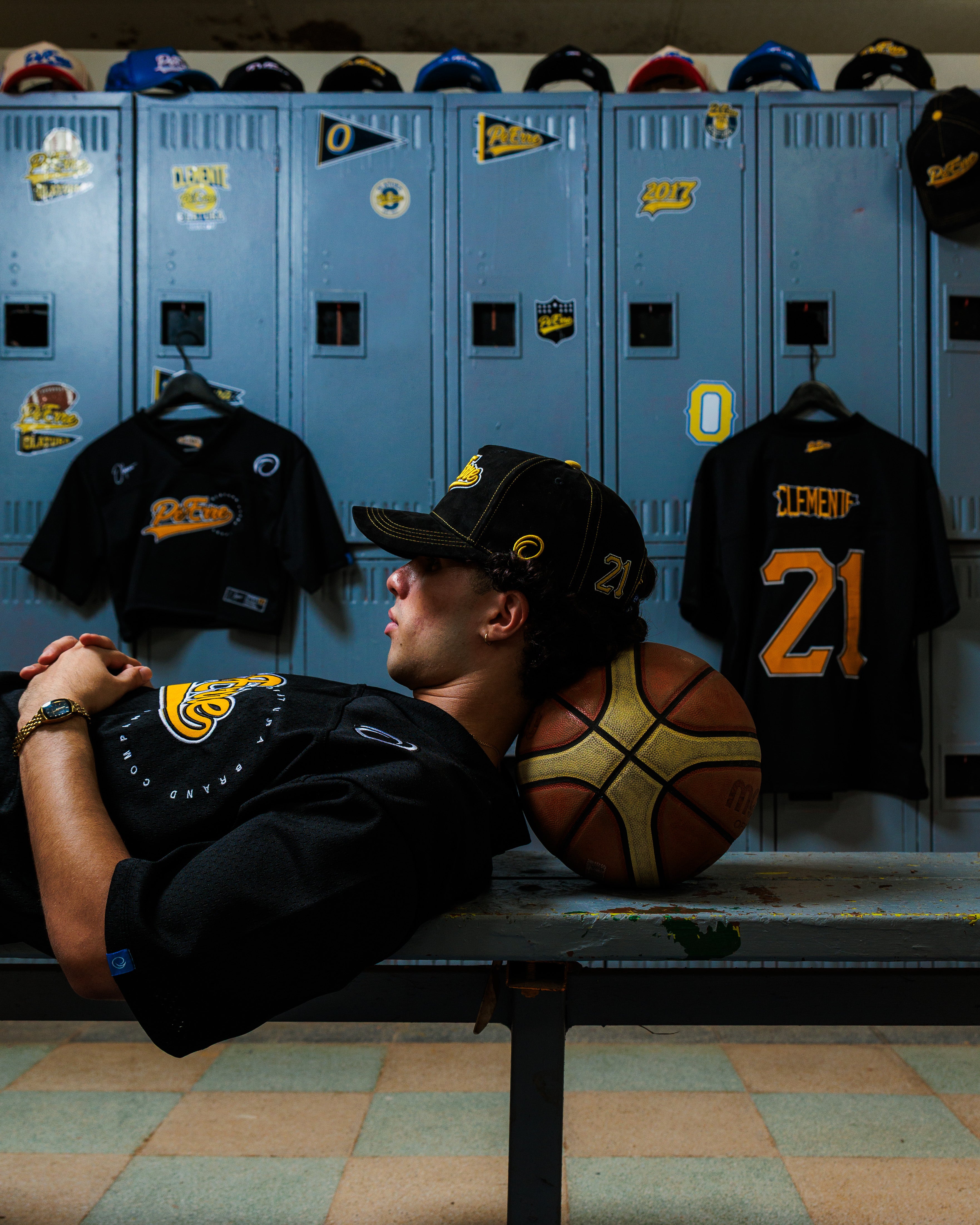 PéErre Clemente Edition Football Jersey in Black/Yellow