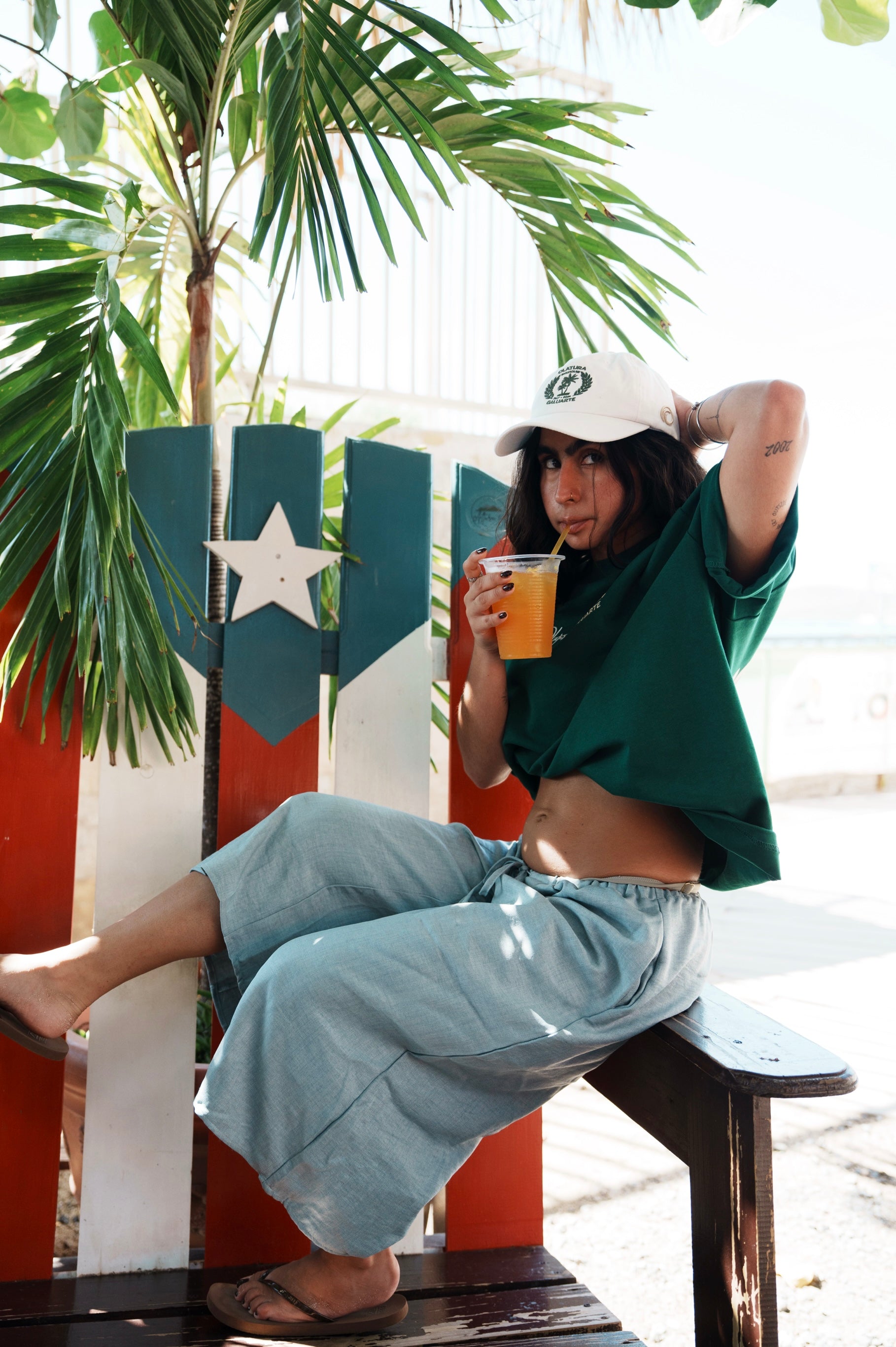 Boquerón Bay Palm Green T-shirt
