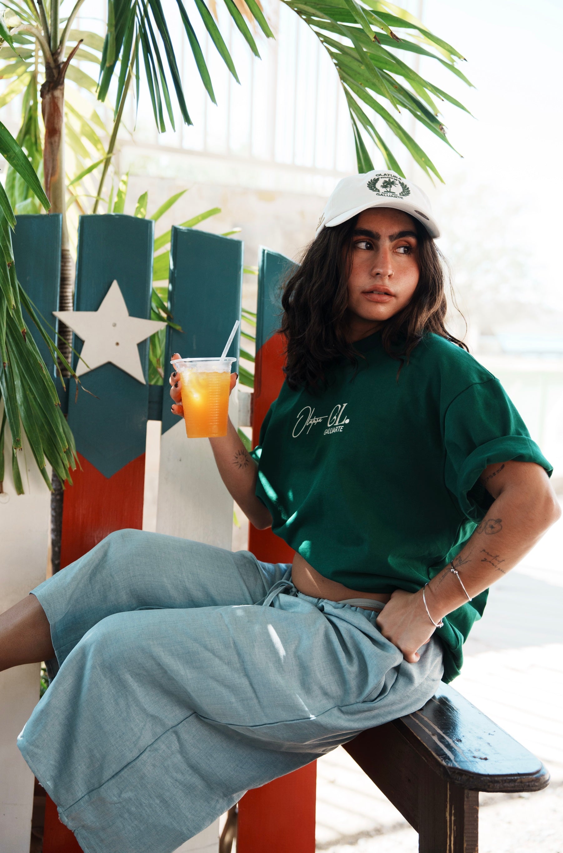 Boquerón Bay Palm Green T-shirt