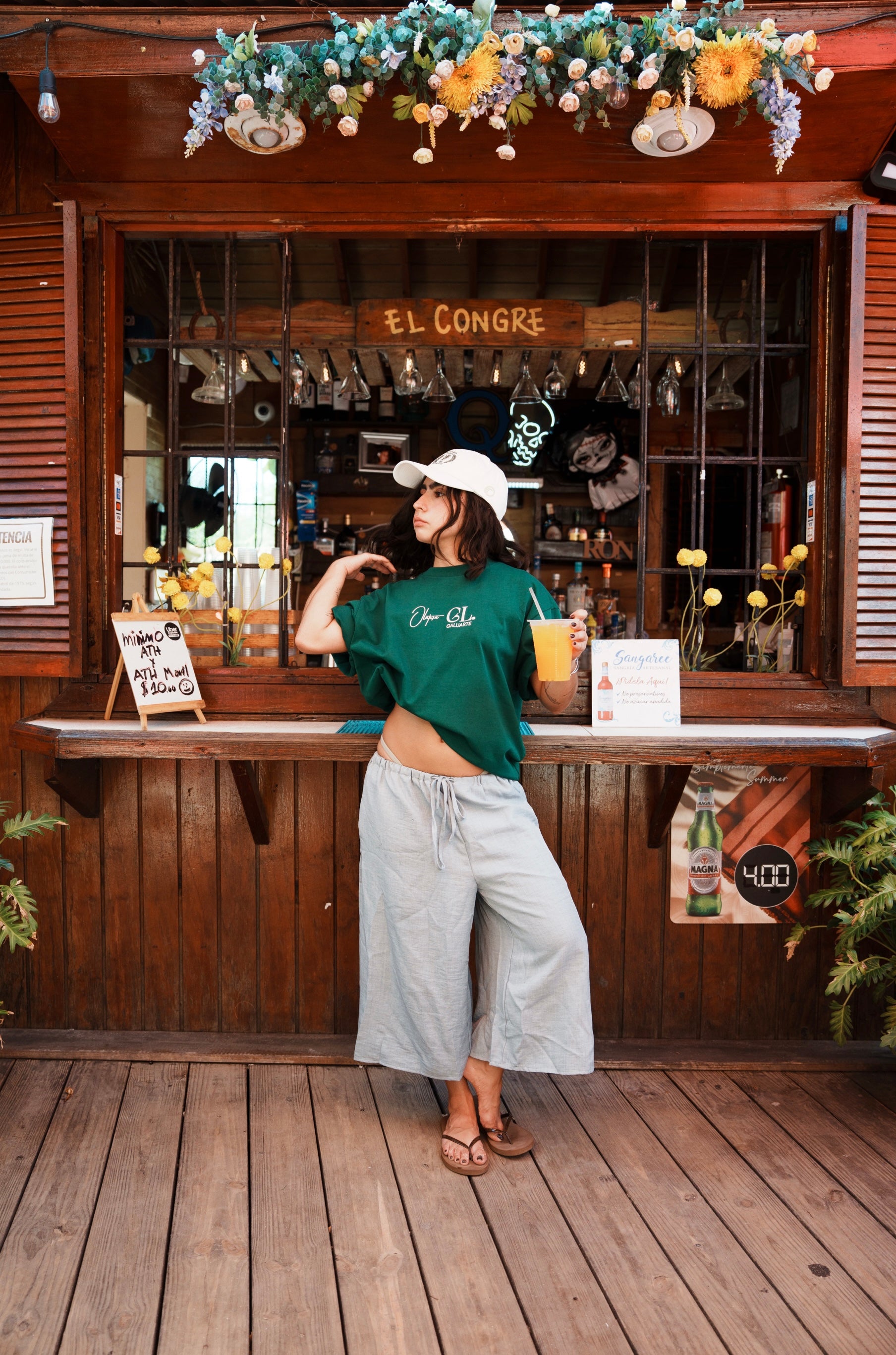 Boquerón Bay Palm Green T-shirt
