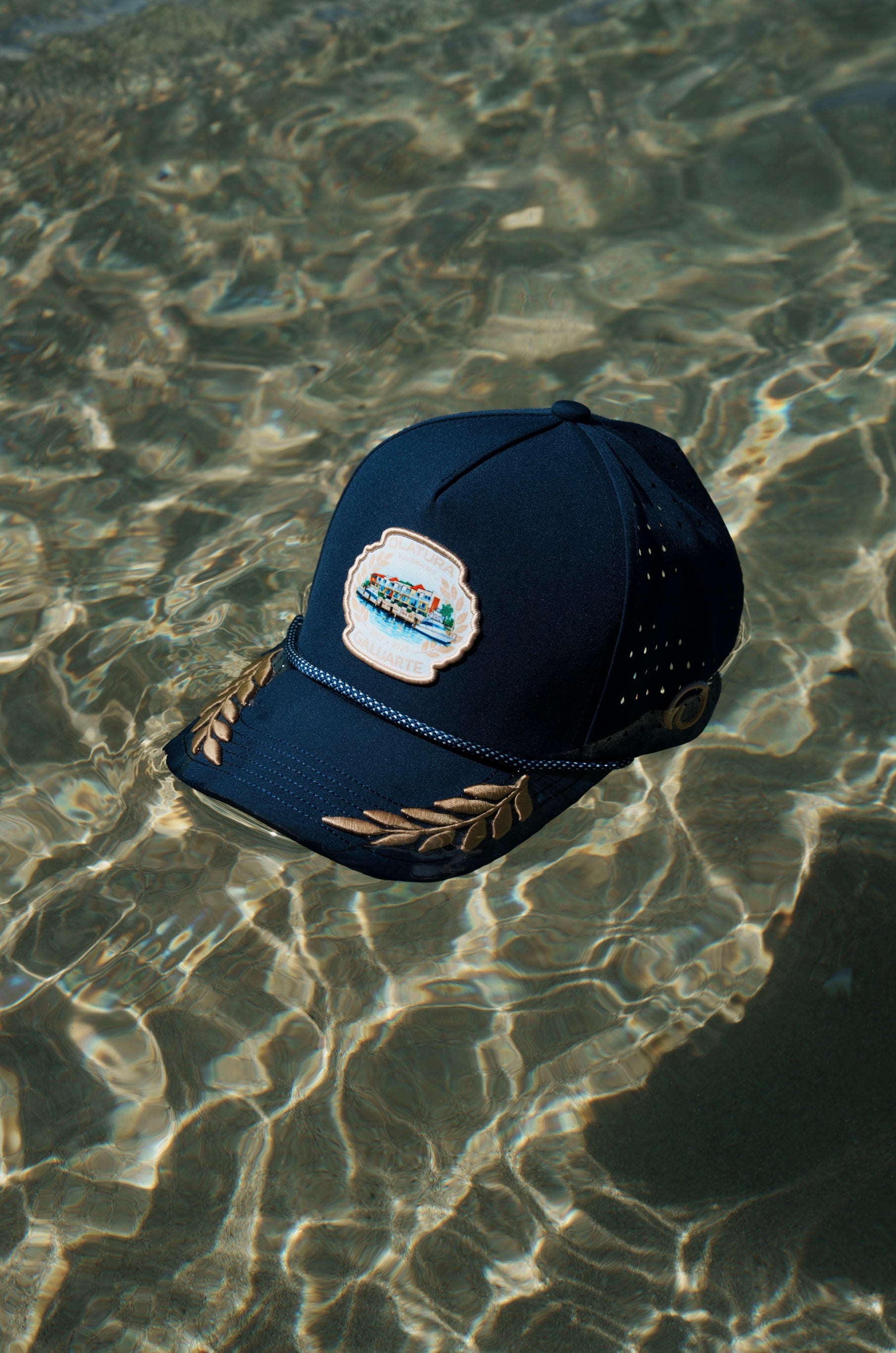 Boquerón Bay Navy Blue Performance Trucker Cap