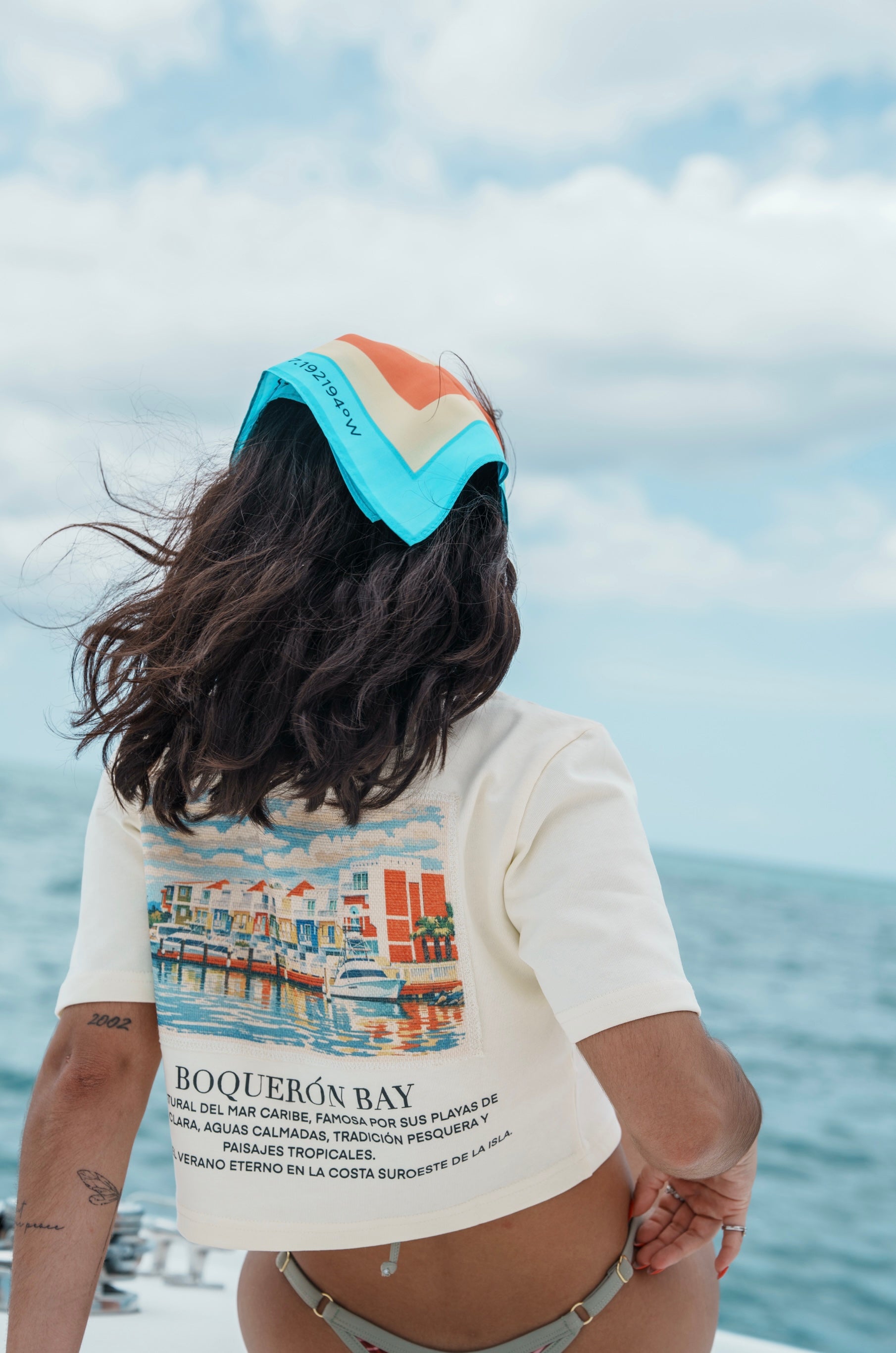 Boquerón Bay Sand Beige Crop Top