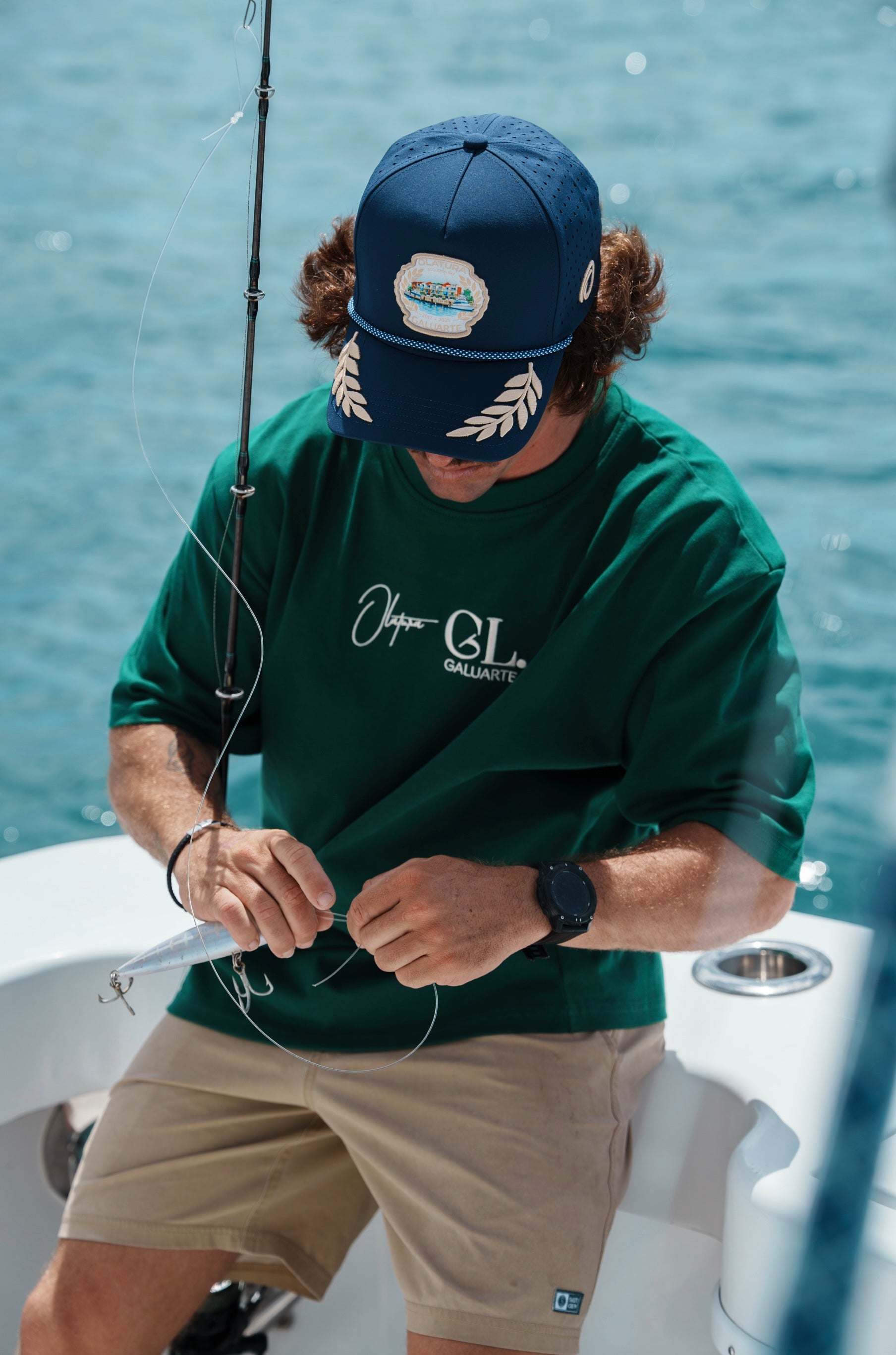 Boquerón Bay Navy Blue Performance Trucker Cap