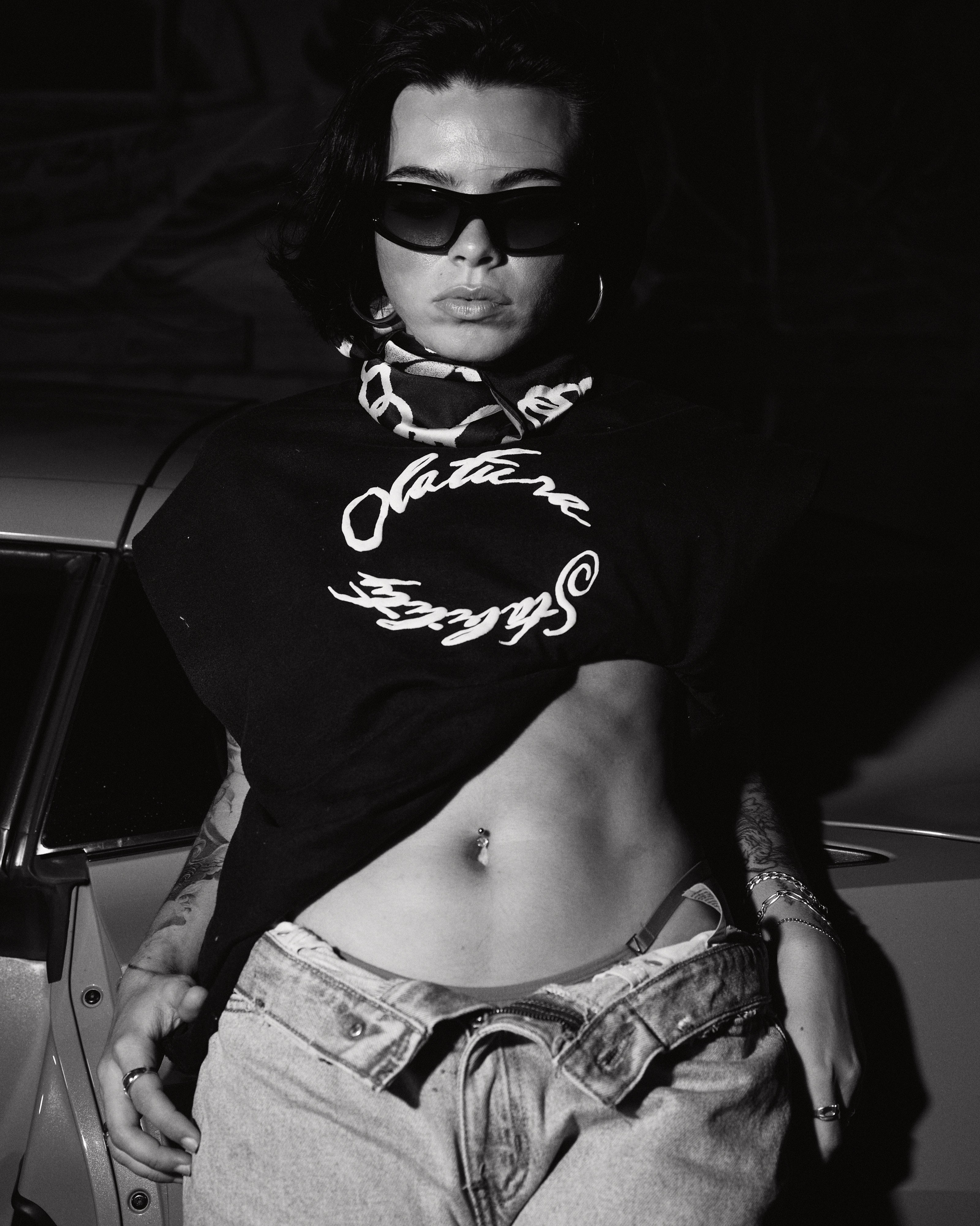 OLATURA STABILITY Black/Wash Puff Muscle Tee